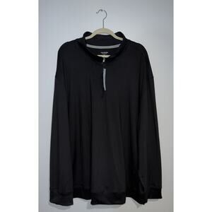 NWT Van Heusen Performance Black Pullover 1/4 Zip Big & Tall Size 4XL MSRP $65